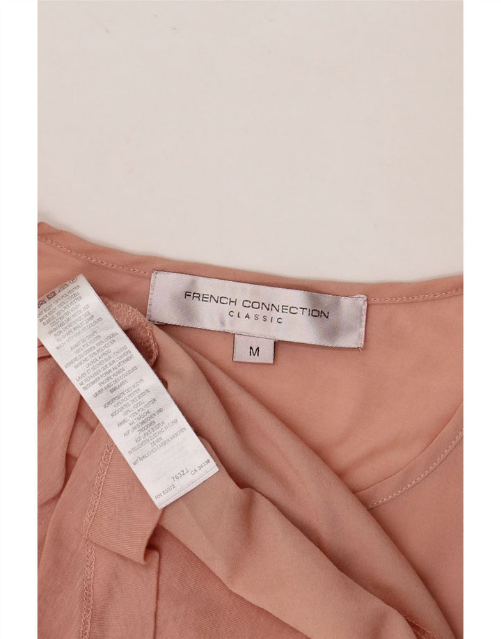 ΓΑΛΛΙΚΗ ΣΥΝΔΕΣΗ Γυναικεία Μπλούζα Τοπ UK 12 Μεσαίου Ροζ Πολυεστέρας