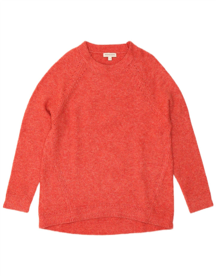 Γυναικείο πουλόβερ MONSOON Boat Neck Jumper UK 14 Medium Red Acrylic
