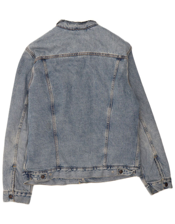 Levi's Mens Sherpa Denim Jacket UK 40 Large Blue