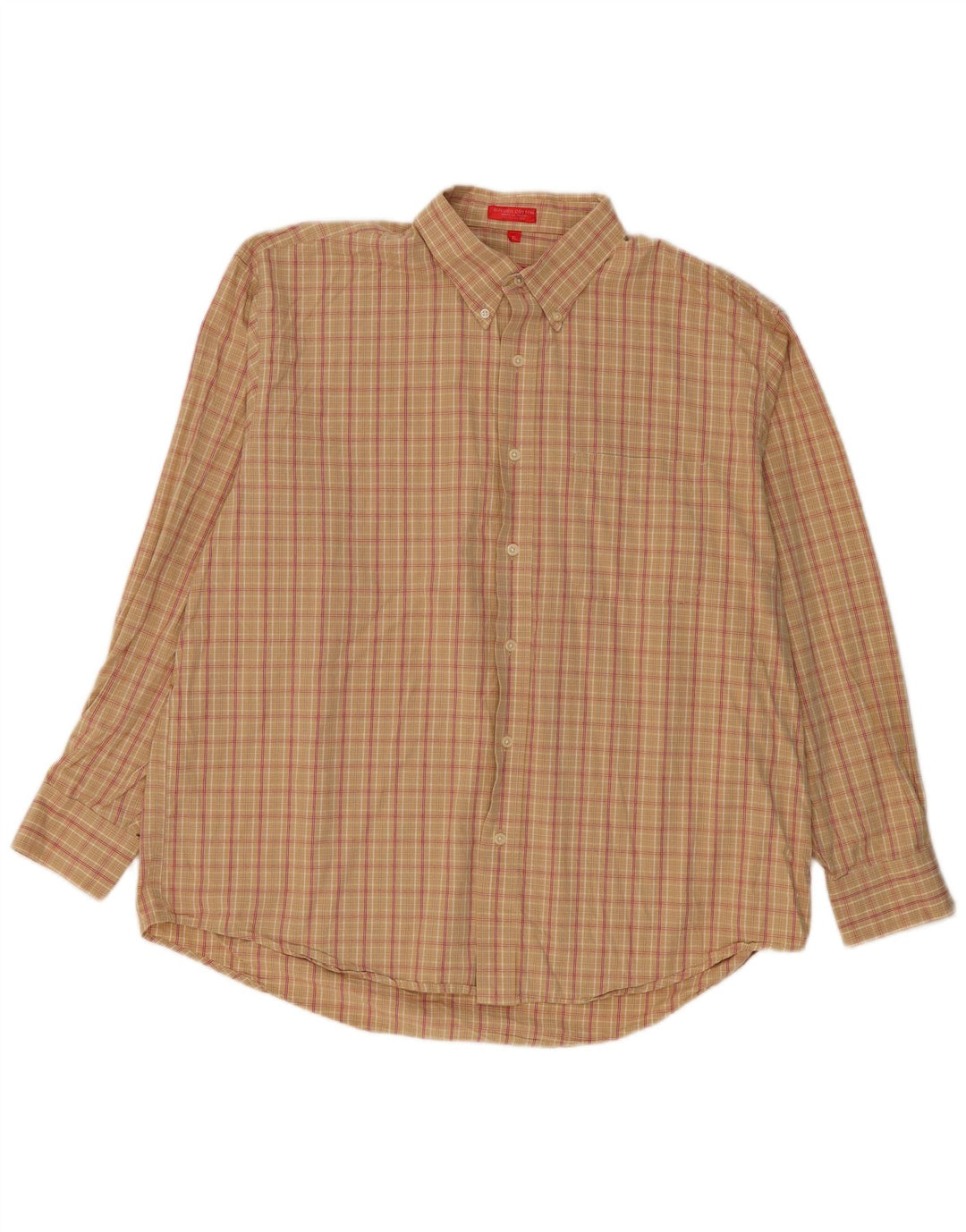 Ανδρικό πουκάμισο Izod XL Beige Check Cotton