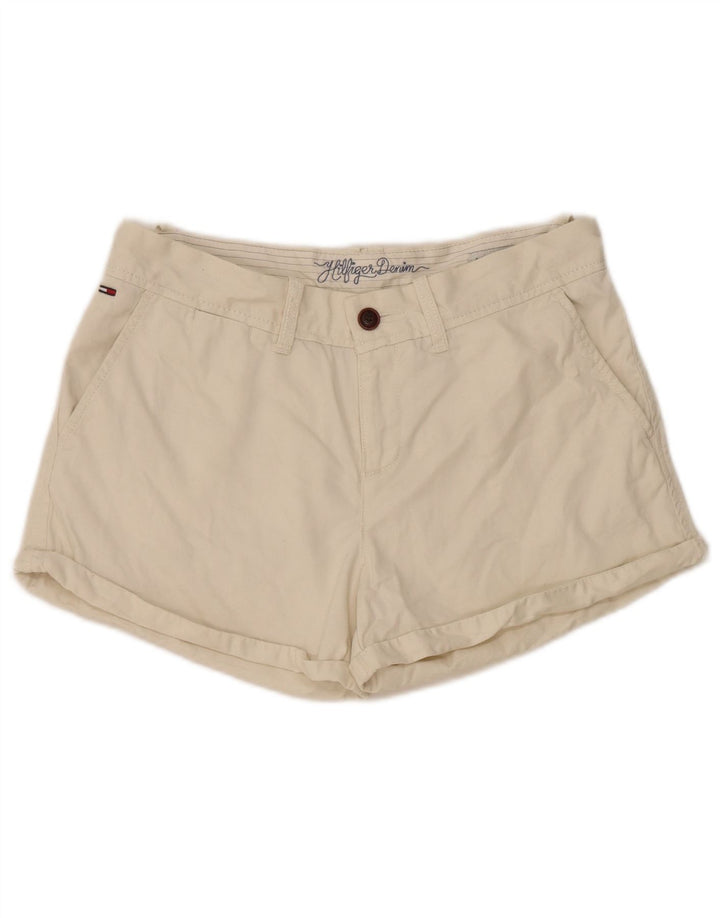 Tommy Hilfiger Γυναικείο Σορτς Chino W28 Βαμβακερό μεσαίο μπεζ