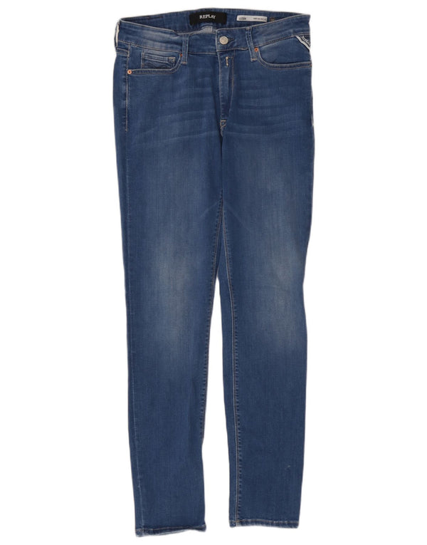 Replay Γυναικείο Skinny Jeans LUZIEN Low Waist W30 L30 Μπλε βαμβακερό
