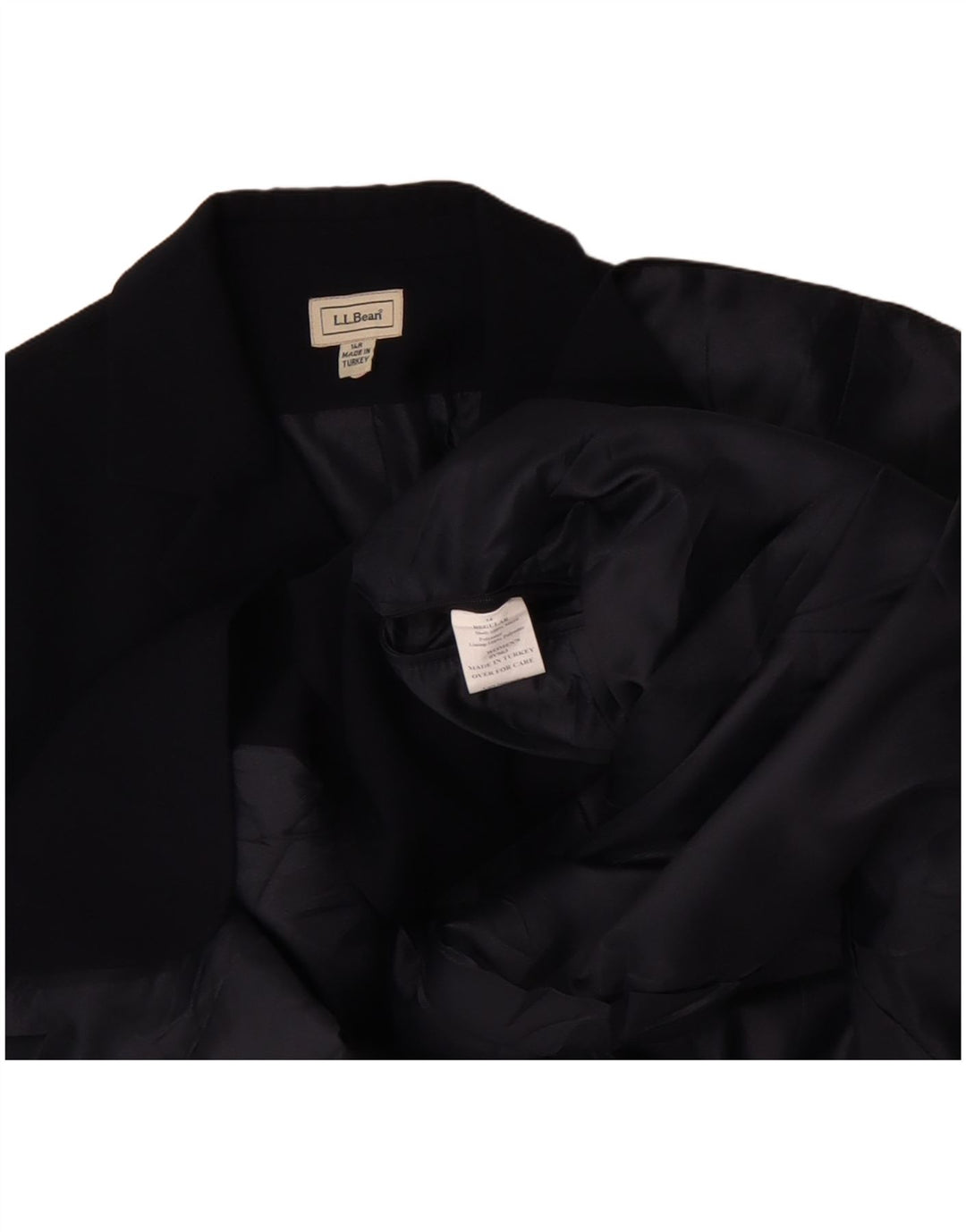 L.L.Bean Γυναικείο τζάκετ blazer US 14 XL Navy Blue Polyester
