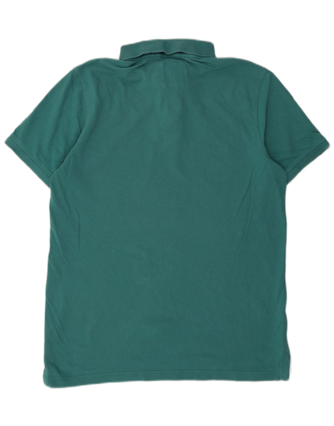 Crew Clothing Ανδρικό πουκάμισο πόλο από μεσαίο τιρκουάζ βαμβακερό