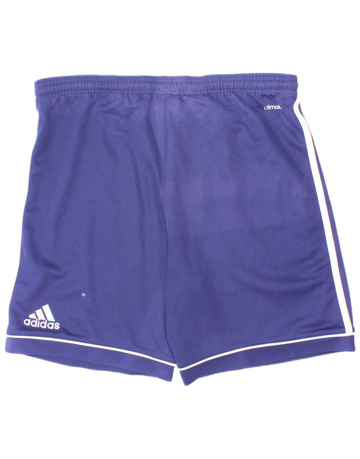 Adidas Boys Climalite σορτς 13-14 ετών μπλε πολυεστέρα