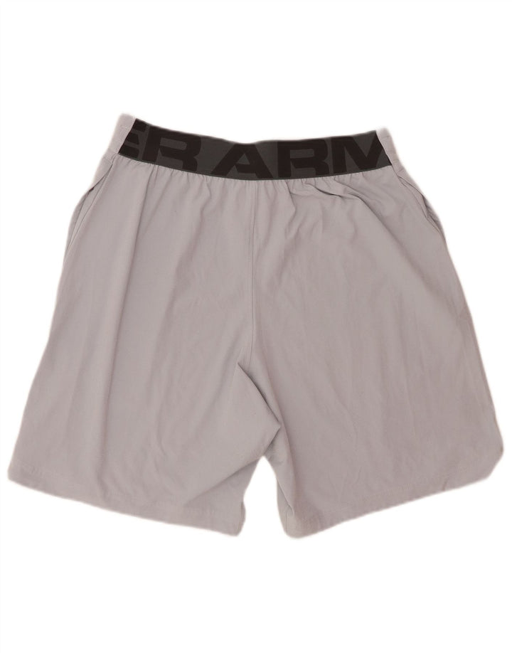 Ανδρικό γραφικό αθλητικό σορτς Under Armour με μεσαίο γκρι έγχρωμο πολυεστέρα