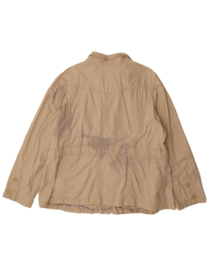 Marks & Spencer Γυναικείο Utility Μπουφάν UK 22 3XL Μπεζ βαμβακερό