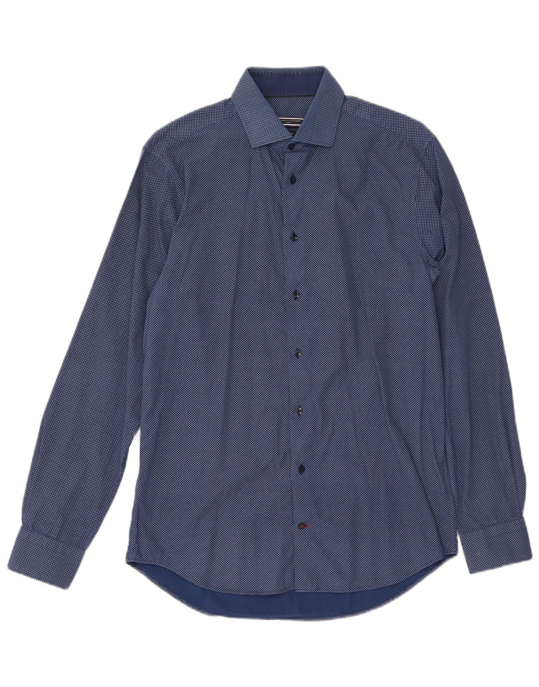 TOMMY HILFIGER Ανδρικό πουκάμισο Abstract Pattern Μέγεθος 15 1/2 39 Medium Navy Blue