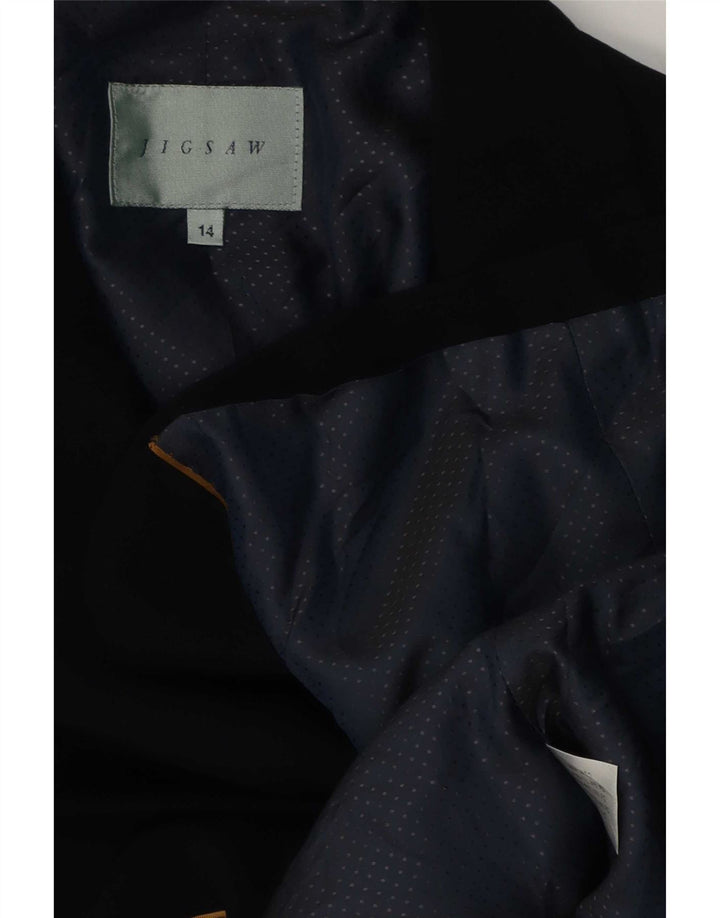 Jigsaw Γυναικείο σακάκι με 1 κουμπί UK 14 Medium Black