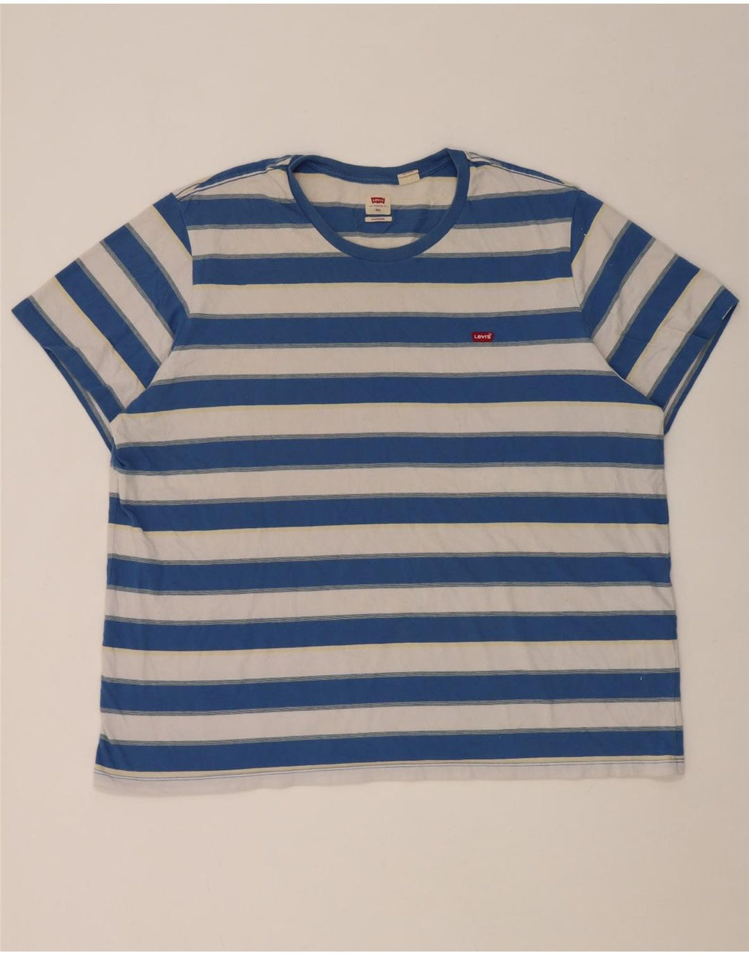 Ανδρικό T-Shirt Levi's Standard Top 2XL Μπλε ριγέ βαμβακερό