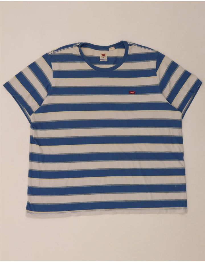 Ανδρικό T-Shirt Levi's Standard Top 2XL Μπλε ριγέ βαμβακερό
