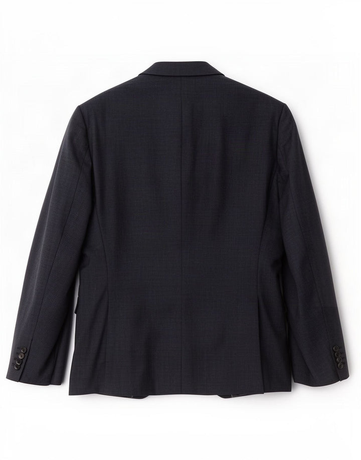 Ανδρικό σακάκι σακάκι Hugo Boss UK 52 XL Navy Blue Check Wool