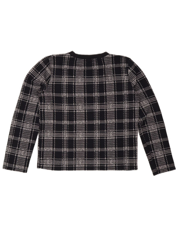 Γυναικεία φούτερ ZARA Jumper UK 14 Medium Navy Blue Check