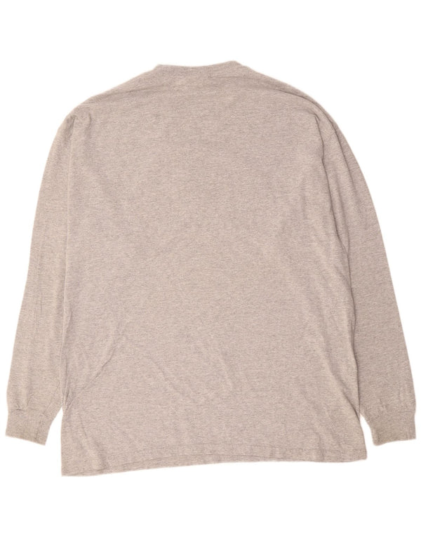 Ανδρικό γραφικό τοπ PUMA μακρυμάνικο XL γκρι βαμβακερό