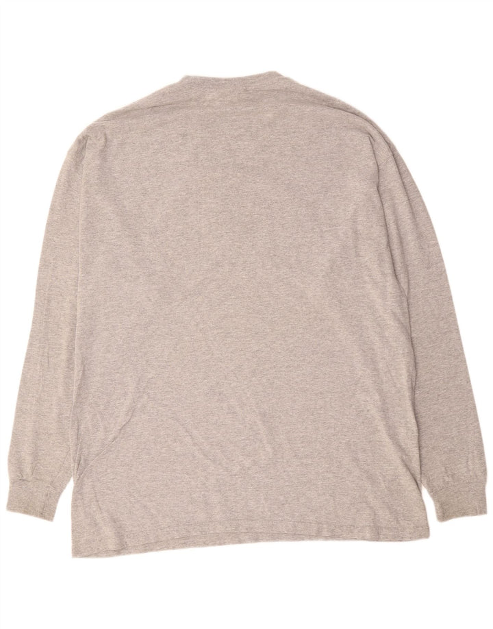 Ανδρικό γραφικό τοπ PUMA μακρυμάνικο XL γκρι βαμβακερό