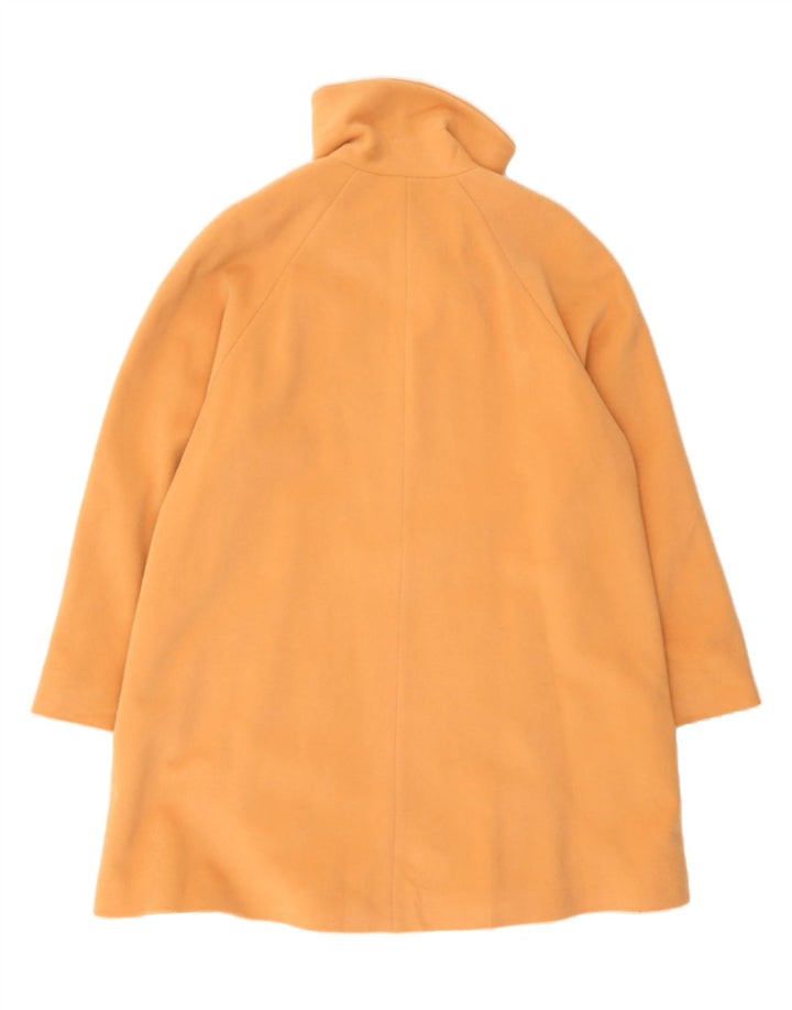 VINTAGE Womens Overcoat IT 44 Medium Orange New Wool Vintage Vintage and Second-Hand Vintage from Messina Hembry 