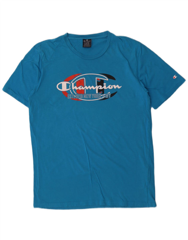 Ανδρικό γραφικό T-Shirt Champion Top XL Blue