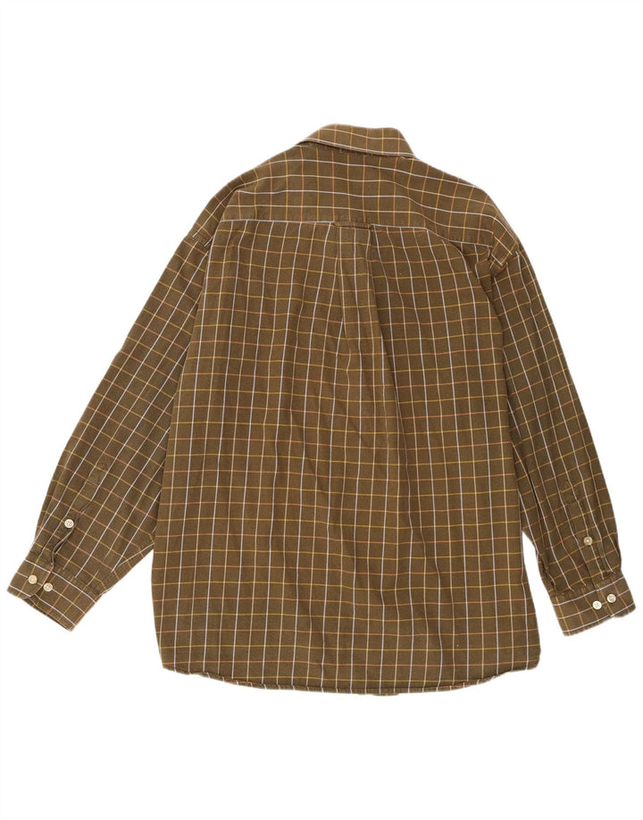 Ανδρικό πουκάμισο Orvis 2XL Χακί Check Cotton