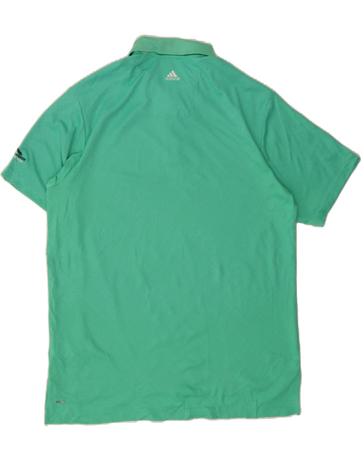 ADIDAS Mens Climacool Polo Shirt Large Green Polyester Vintage Adidas and Second-Hand Adidas from Messina Hembry 