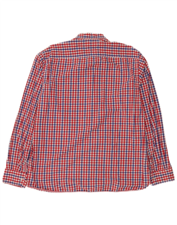 Ανδρικό πουκάμισο Tommy Hilfiger Custom Fit XL Red Gingham Cotton