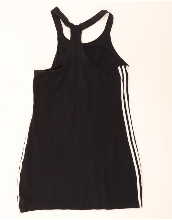 Γυναικείο φόρεμα τένις Adidas UK 22 3XL μαύρο βαμβακερό