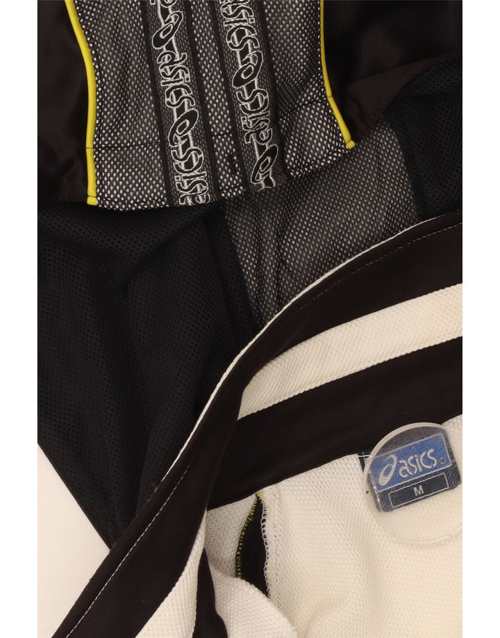 Ανδρική αθλητική φόρμα με κουκούλα ASICS Μπουφάν μεσαίου λευκού χρώματος