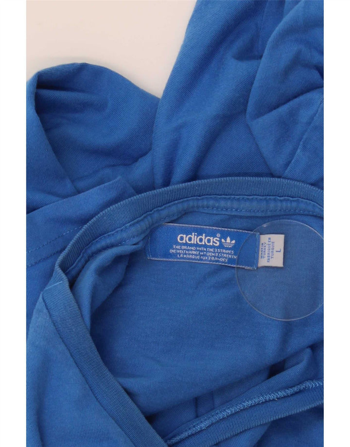 Ανδρικό γραφικό T-Shirt Adidas Top Large Blue