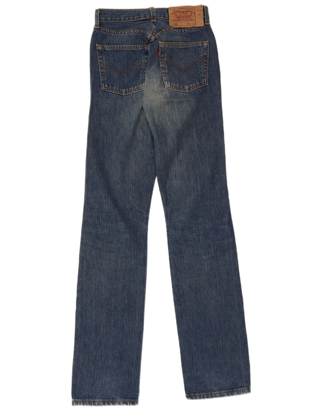 LEVI'S Γυναικείο τζιν 501 ίσιο W37 L34 Μπλε βαμβακερό