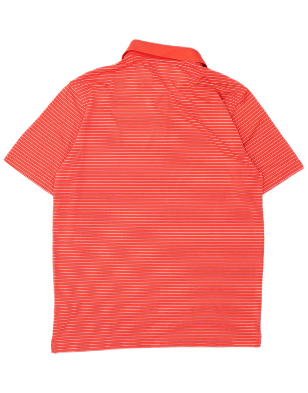 Ανδρικό μπλουζάκι Nike Dri Fit Polo με μεσαίο κόκκινο ριγέ πολυεστέρα
