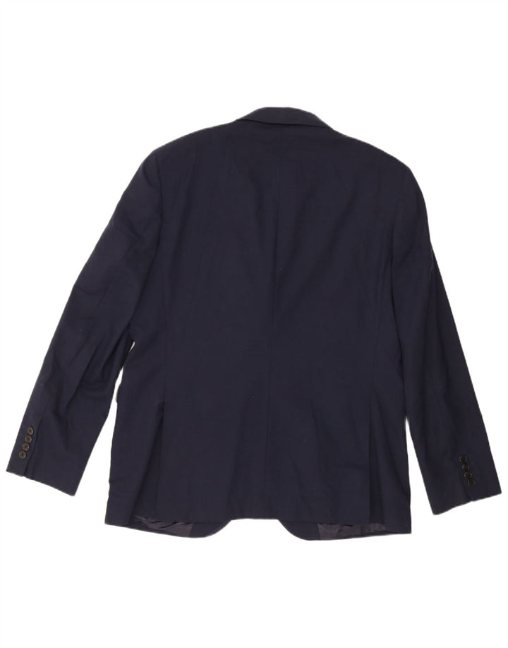 John Lewis Ανδρικό σακάκι 2 κουμπιών UK 44 2XL Navy Blue Wool