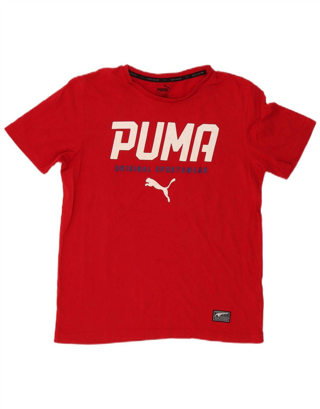 Ανδρικό γραφικό μπλουζάκι Puma, μεσαίο κόκκινο βαμβακερό