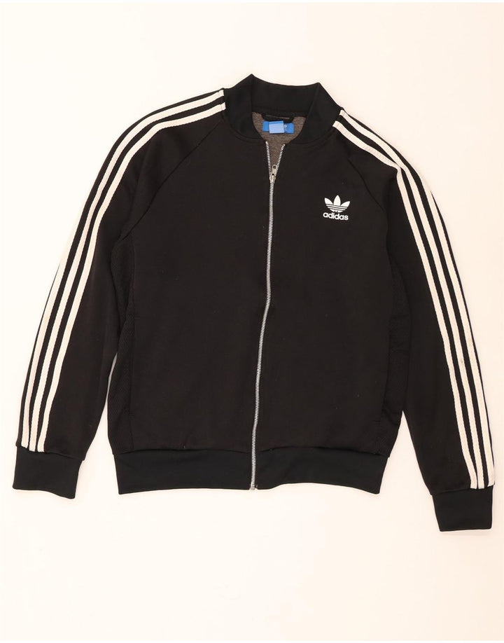 Ανδρική αθλητική φόρμα Adidas Top μπουφάν μεγάλο μαύρο πολυεστέρα
