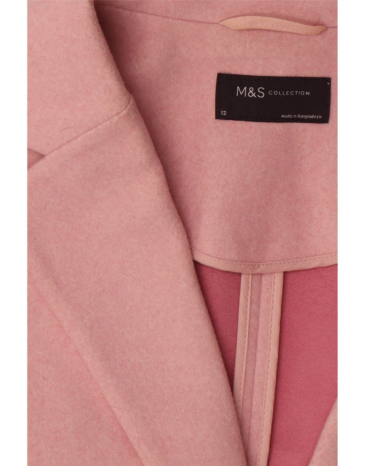 Marks & Spencer Γυναικείο Πανωφόρι UK 12 Medium Pink Polyester
