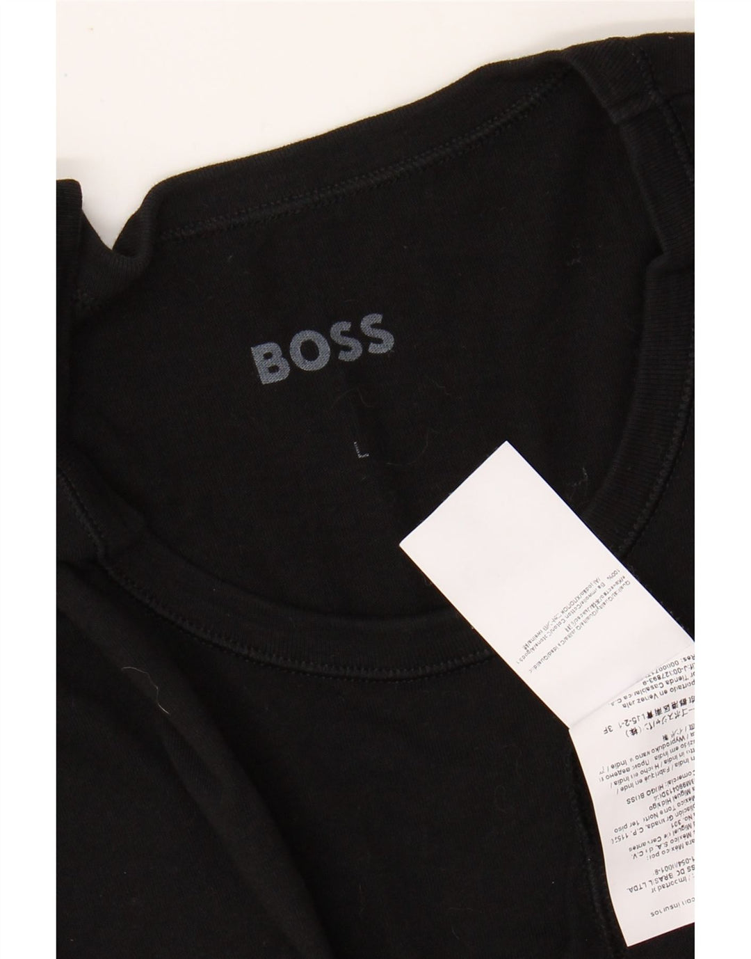 Ανδρικό T-Shirt HUGO BOSS Top Large Μαύρο Βαμβακερό