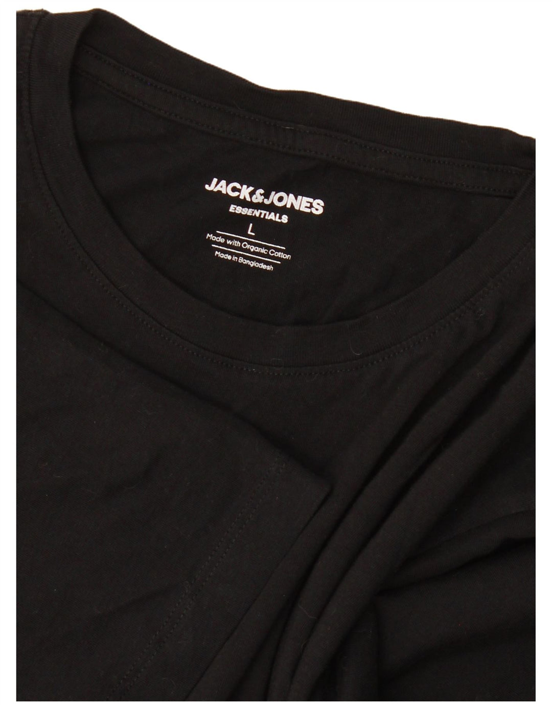 Jack & Jones Ανδρικό T-Shirt Top μεγάλο μαύρο βαμβακερό