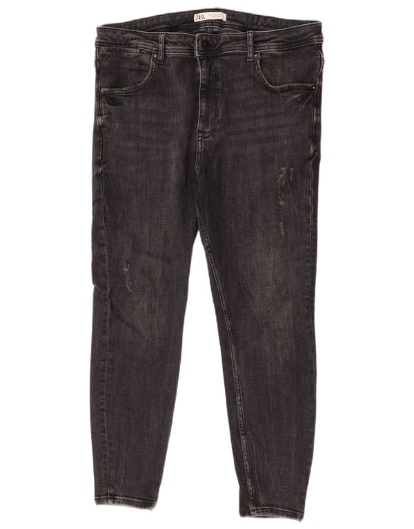 Zara Γυναικείο Skinny Jeans EU 46 XL W36 L26 Γκρι