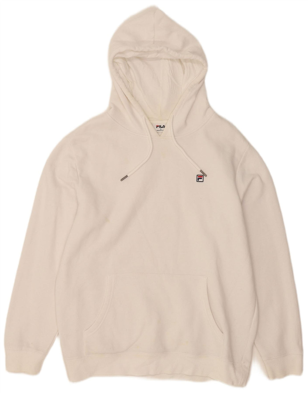 Fila Ανδρικό Hoodie Jumper Μεγάλο λευκό βαμβακερό