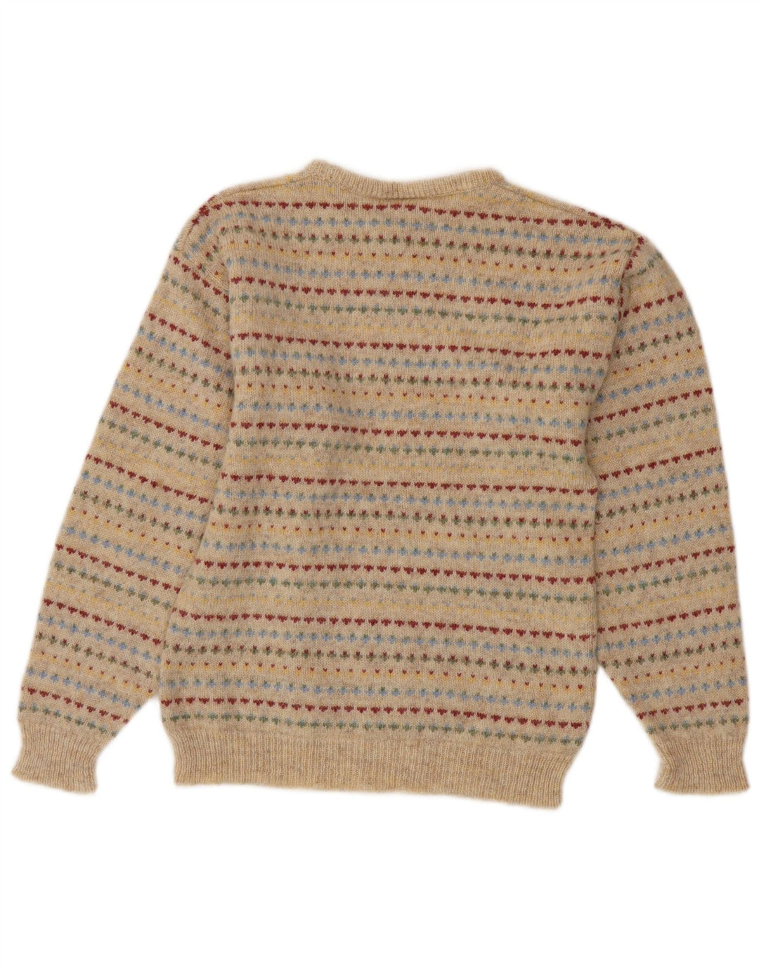 LAURA ASHLEY Γυναικείο πουλόβερ με λαιμόκοψη 10 Small Beige Fair Isle