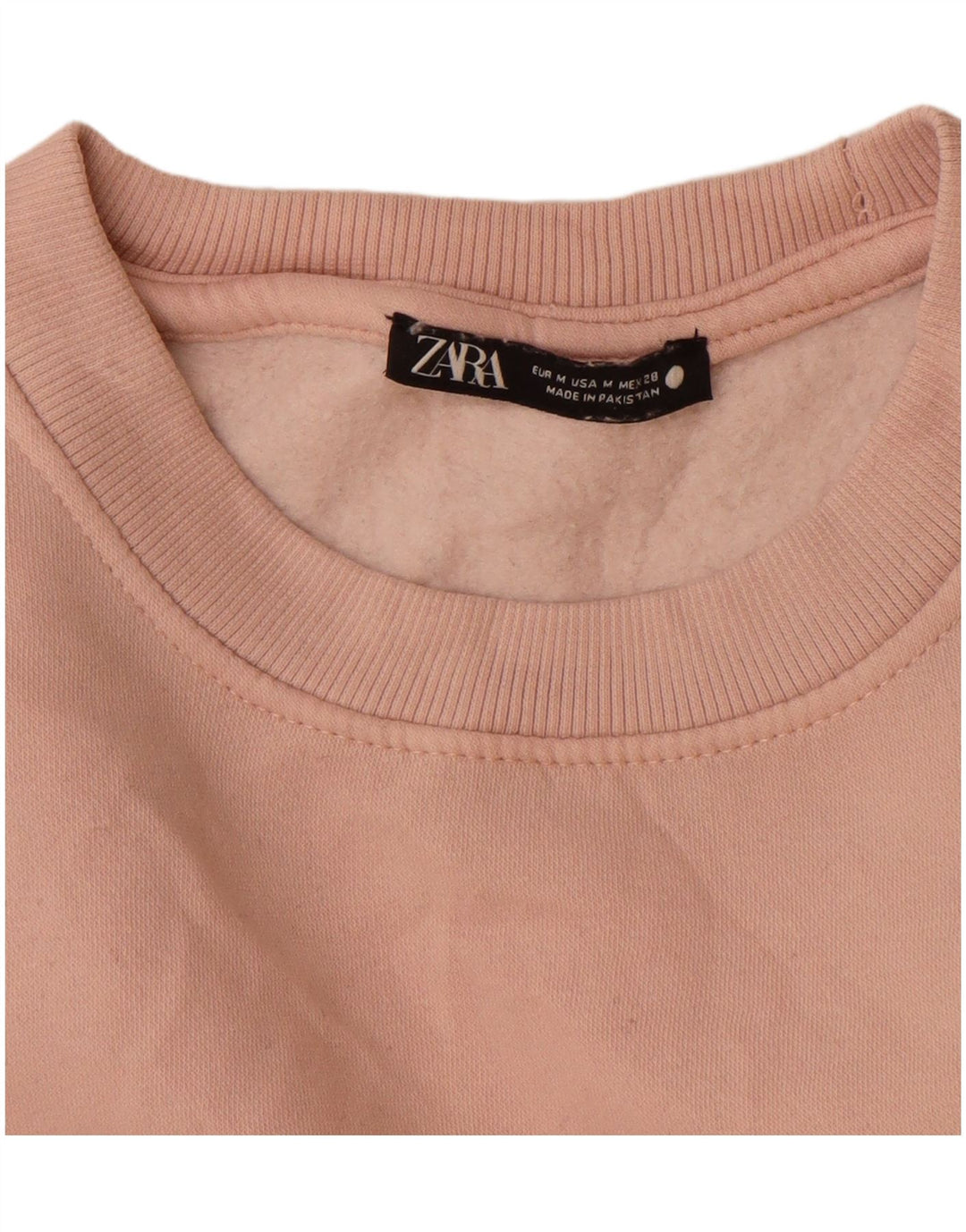 Zara Γυναικεία Φούτερ Jumper UK 14 Medium Pink