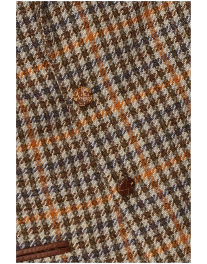 Sportmax Γυναικείο σακάκι 2 κουμπιών UK 12 μεσαίου καφέ Houndstooth