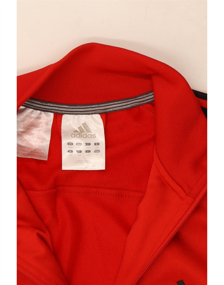 Adidas Boys αθλητική φόρμα Top Jacket 15-16 Years Red Polyester