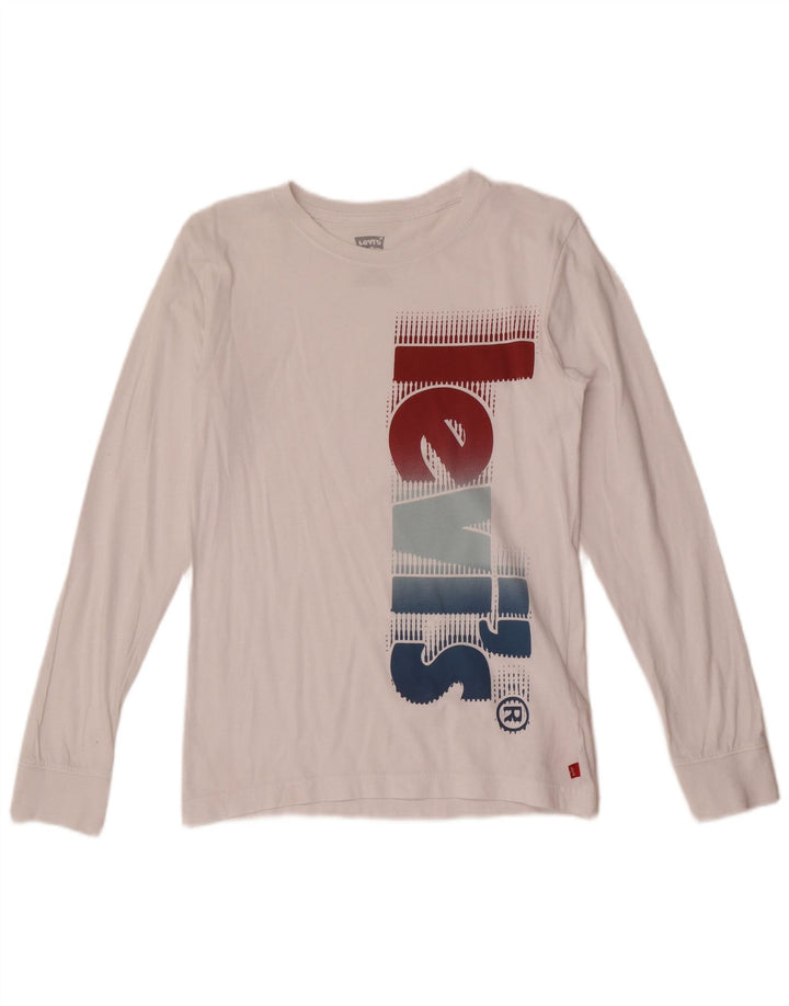 Levi's Boys Graphic Top Μακρυμάνικο 13-14 ετών Λευκό Βαμβακερό