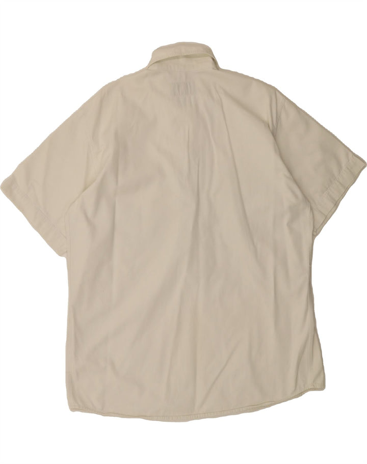 ARMANI JEANS Womens Short Sleeve Pullover Shirt UK 22 3XL White Vintage Armani Jeans and Second-Hand Armani Jeans from Messina Hembry 