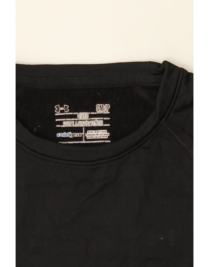 UNDER ARMOUR Womens Top Long Sleeve UK 10 Small Black Polyester Vintage Under Armour and Second-Hand Under Armour from Messina Hembry 