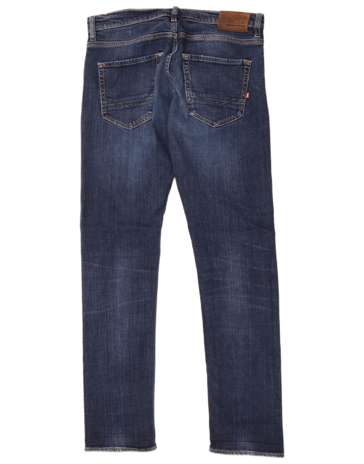 Rifle Ανδρικό Slim Jeans W34 L33 Μπλε Βαμβακερό
