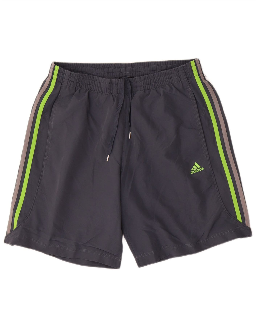 Ανδρικό αθλητικό σορτς Adidas Climalite από μεσαίο γκρι πολυεστέρα