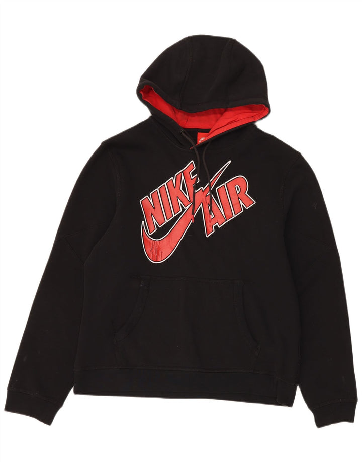 Nike Ανδρικό Air Graphic Hoodie Jumper, μεσαίο μαύρο βαμβακερό
