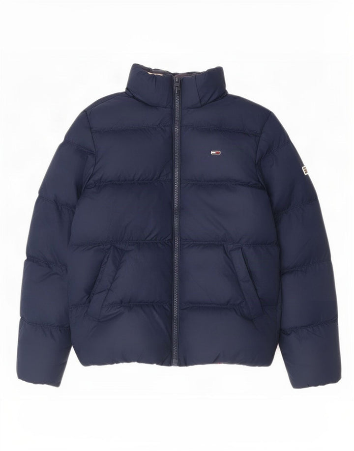 Tommy Hilfiger Ανδρικό μπουφάν με επένδυση UK 36 Small Navy Blue Polyester