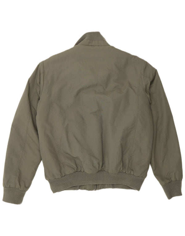 Kappa Mens Sherpa Bomber Jacket UK 38 Medium Khaki Nylon