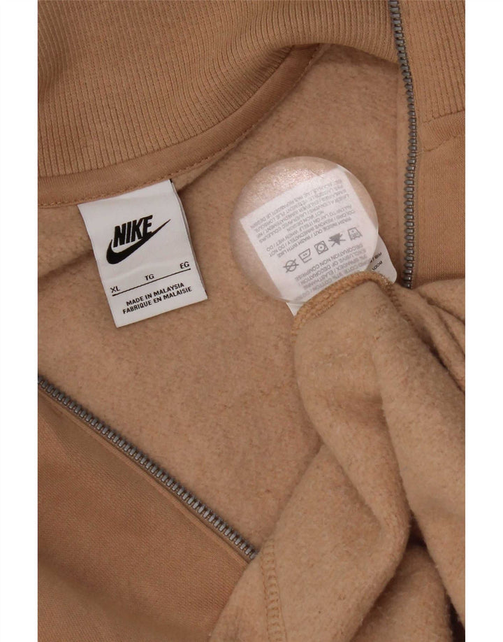 Ανδρικό φούτερ Nike με φερμουάρ Jumper XL Καφέ βαμβακερό